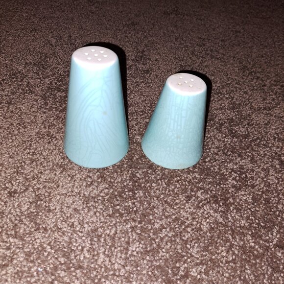 Marcrest Other - Vintage Marcrest Swiss Alpine Chalet Atomic Turquoise Salt And Pepper Shakers